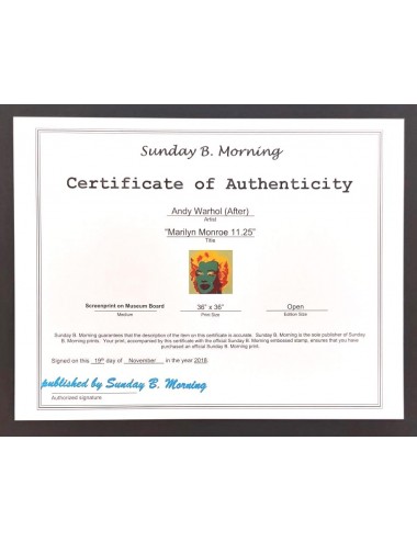 ANDY WARHOL - Marilyn 11.25