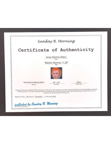 ANDY WARHOL - Marilyn 11.29